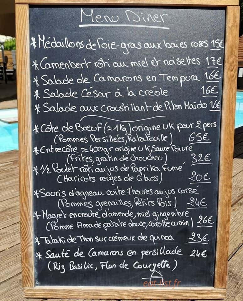 Ipanéma Café — carte page 1