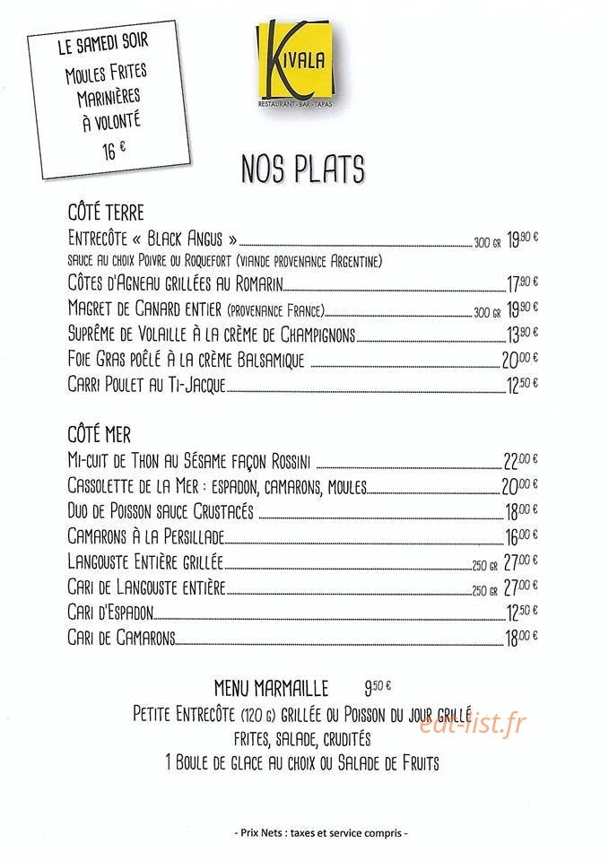 Kivala — carte page 2