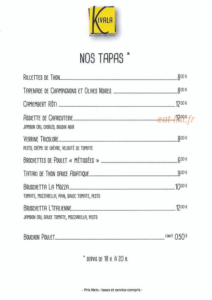 Kivala — carte page 4