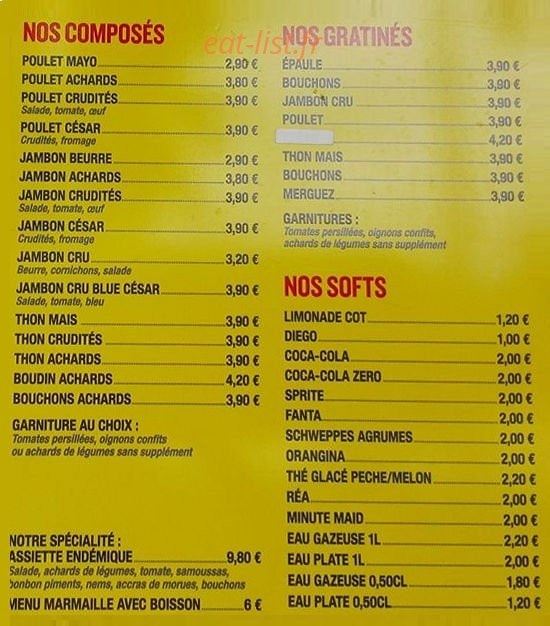La Duchka Chez Roxane — carte page 2