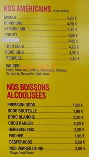 La Duchka Chez Roxane — carte page 3