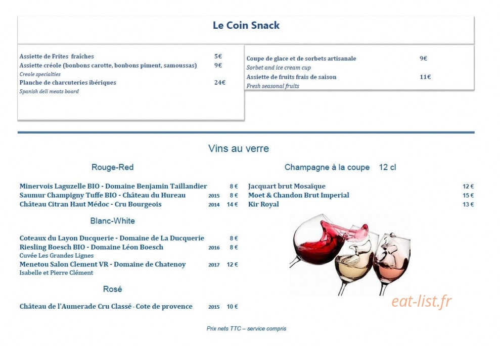 La Table du Boucan — carte page 2