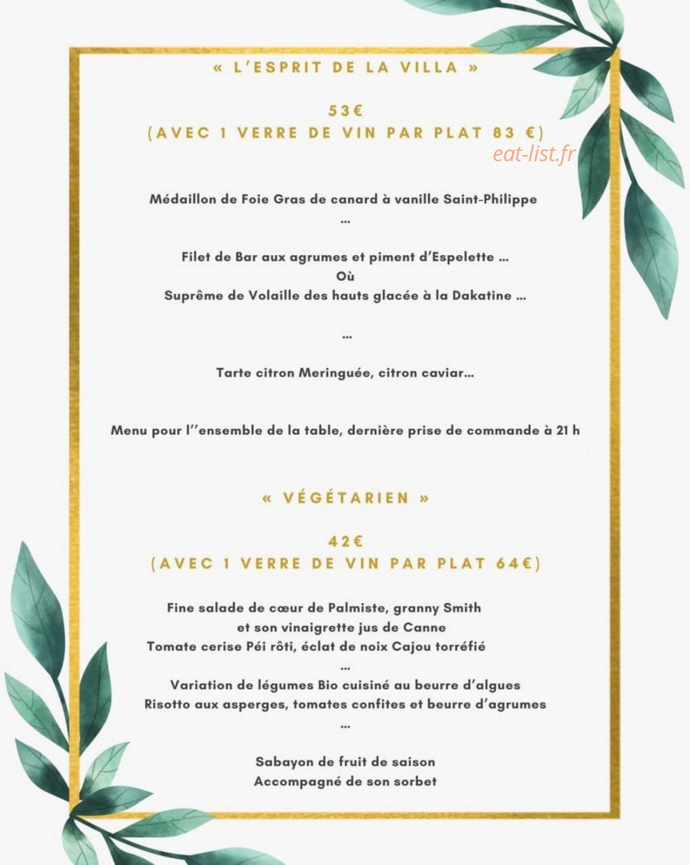 La Villa Des Roches — carte page 2