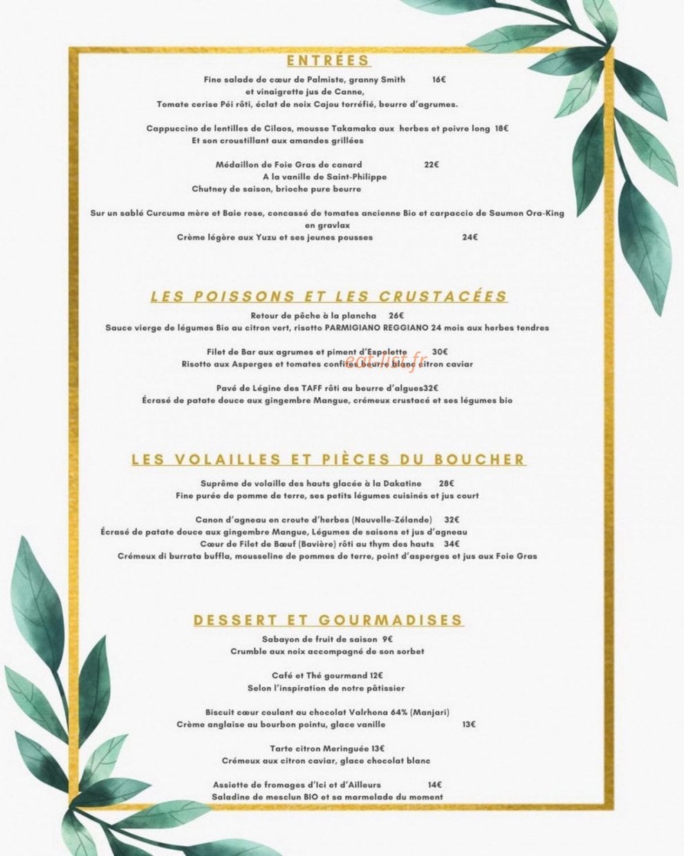 La Villa Des Roches — carte page 1