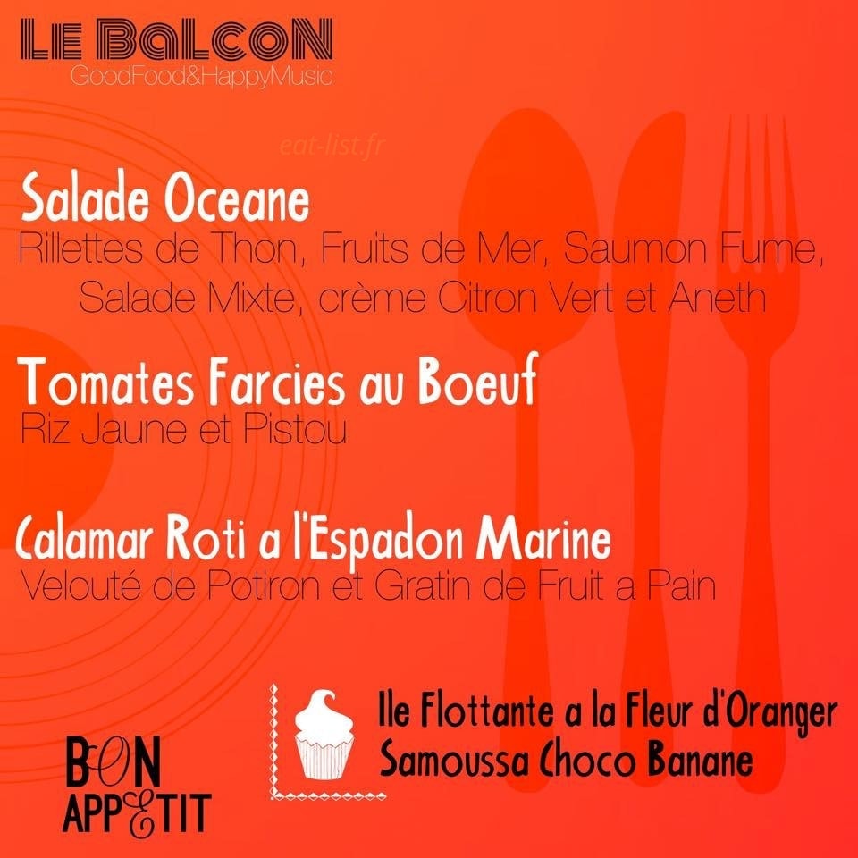 Le Balcon — carte page 1