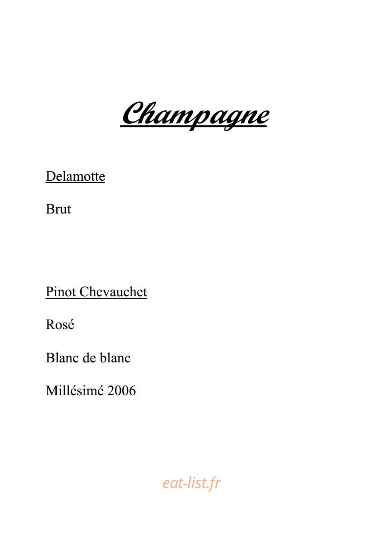 Le Beau Rivage — carte page 10