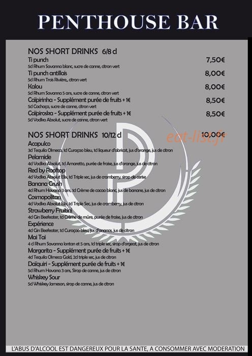 Le Rooftop — carte page 7