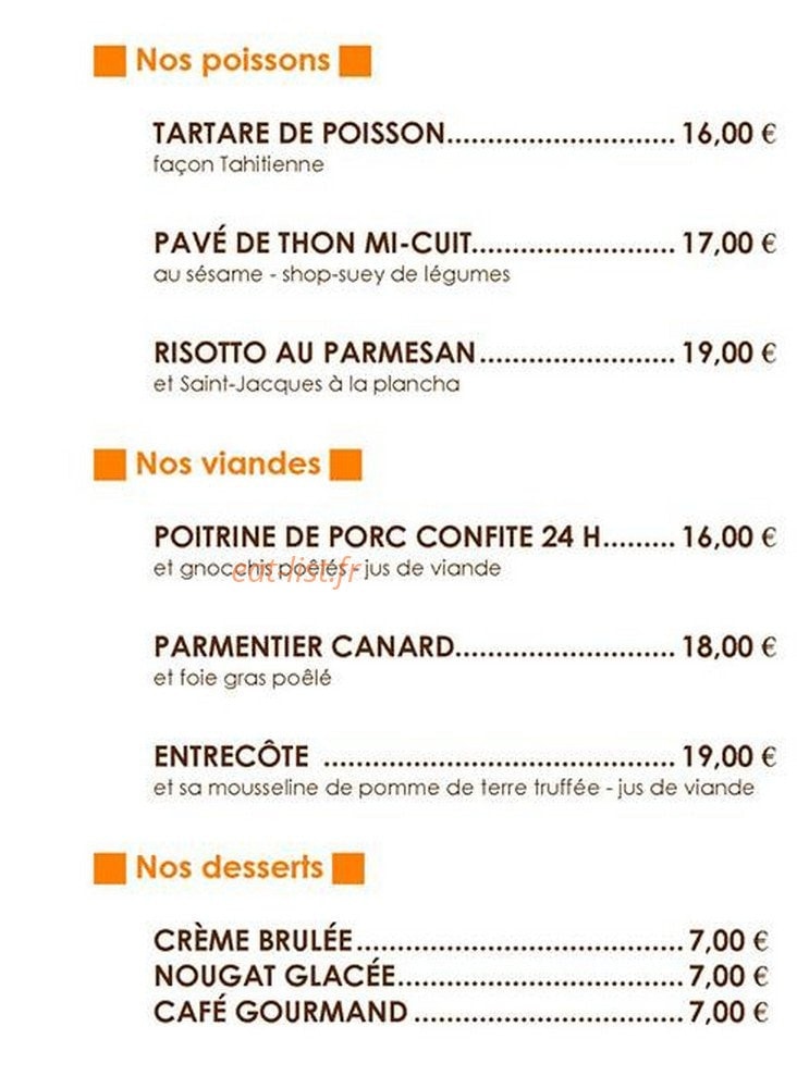 Métis Café — carte page 6