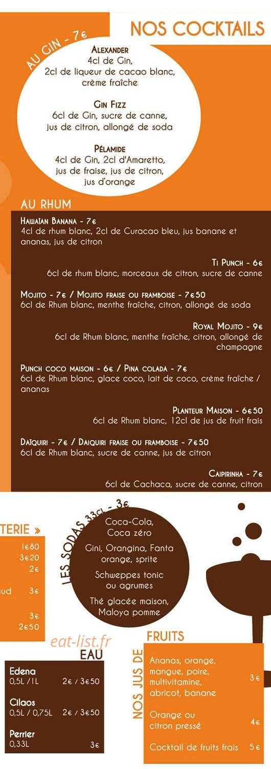 Métis Café — carte page 3