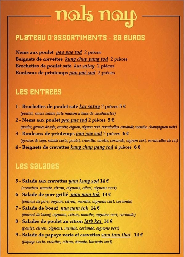 Nok Noy — carte page 1