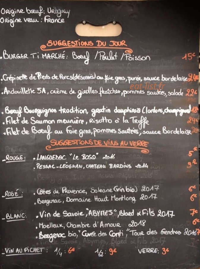 Ô Ti Marché — carte page 1