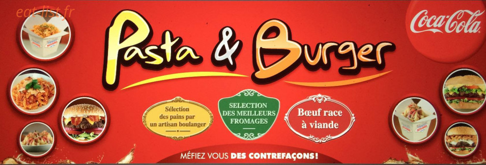 Pasta & Burger — carte page 1