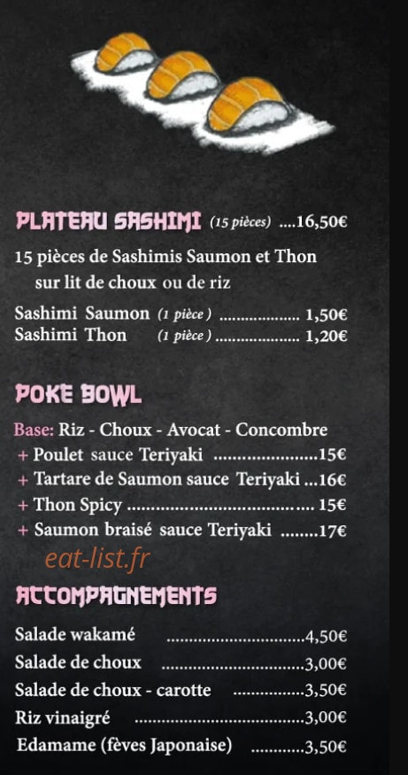 Sushi d'art — carte page 2