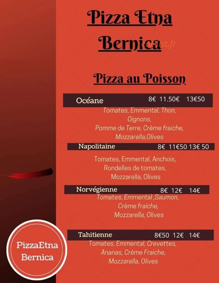 Pizza Etna — carte page 5