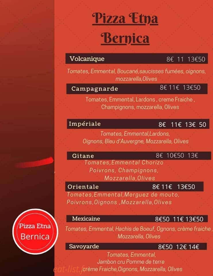 Pizza Etna — carte page 4