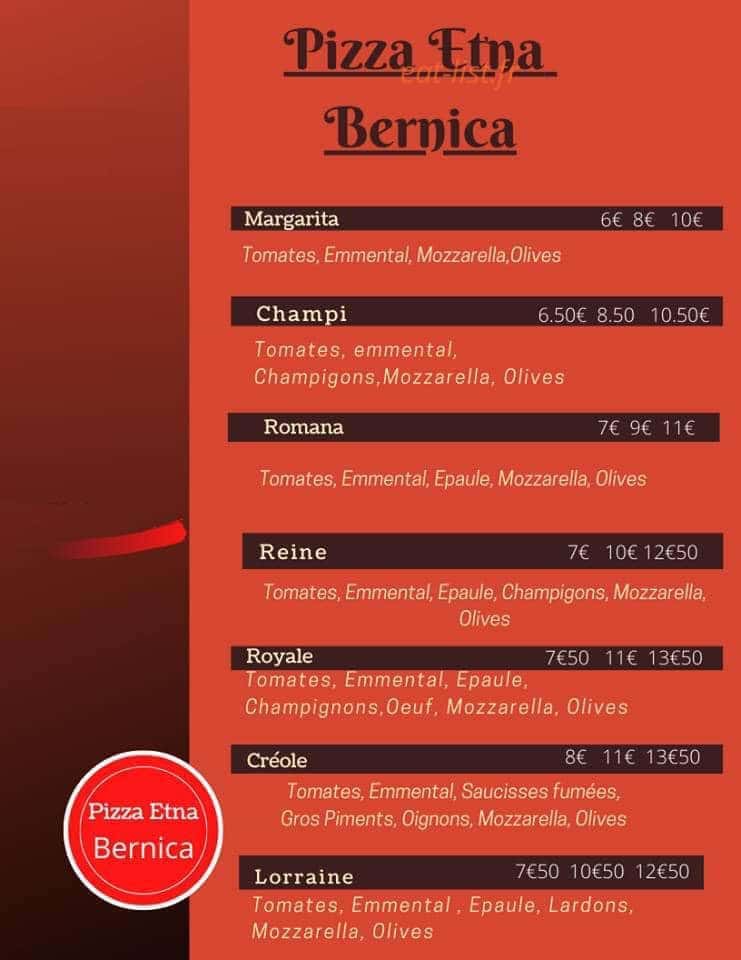 Pizza Etna — carte page 7