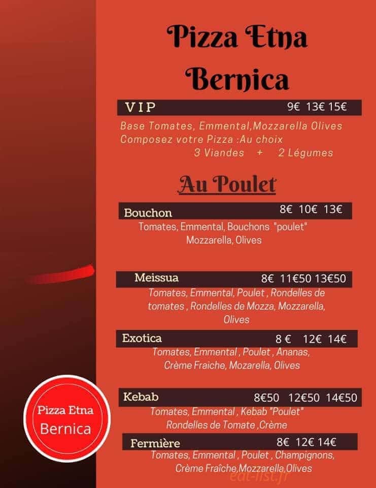 Pizza Etna — carte page 3