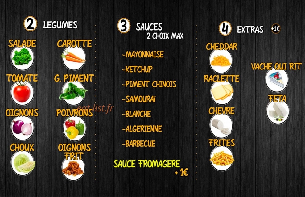 Flamndjo Kebab — carte page 2