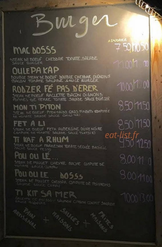 Saveurs Exotiques — carte page 1