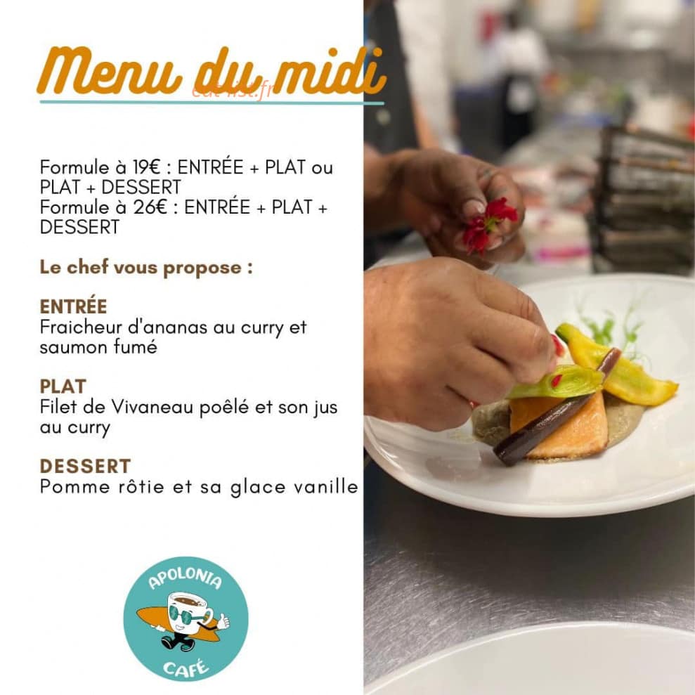 Apolonia Café — carte page 1