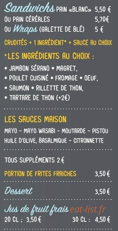 L'orange Givrée — carte page 3