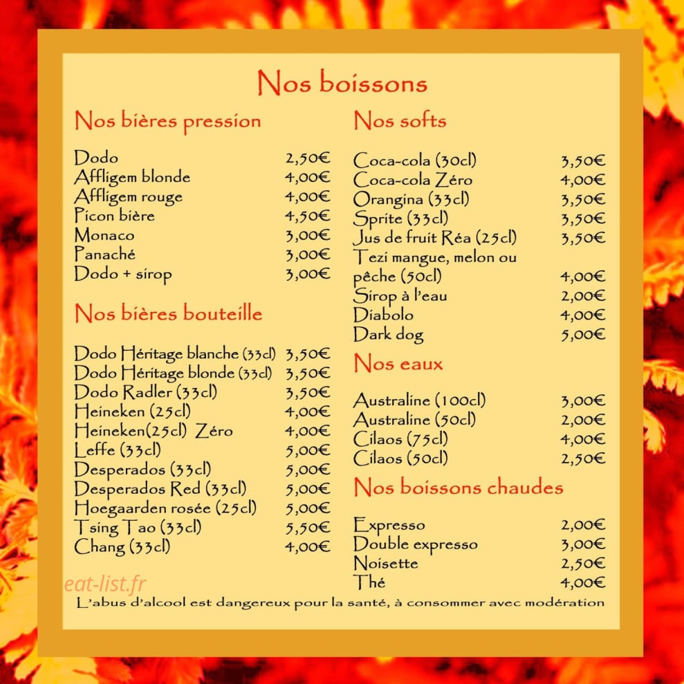 Le Dragon Bowls — carte page 8