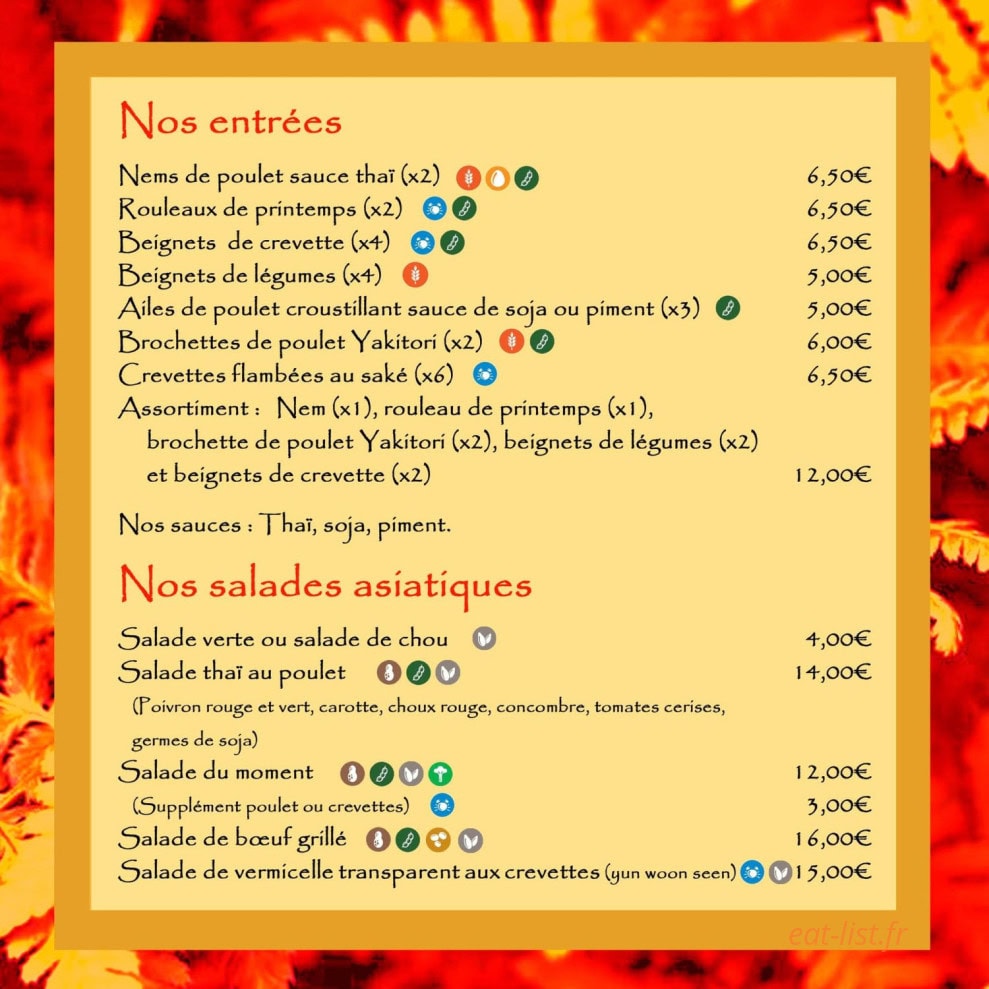 Le Dragon Bowls — carte page 2