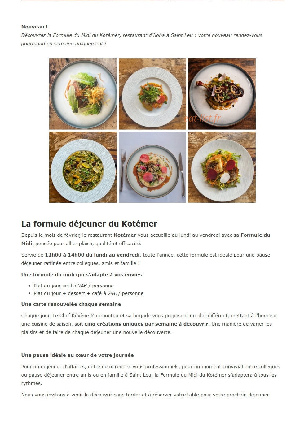 Le Kotémer — carte page 1