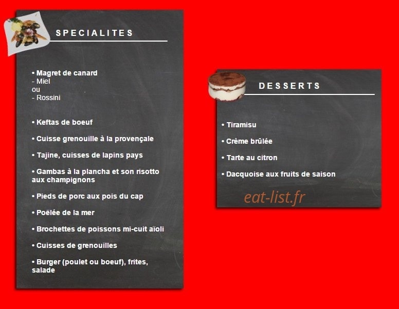 Le Mascarin — carte page 1