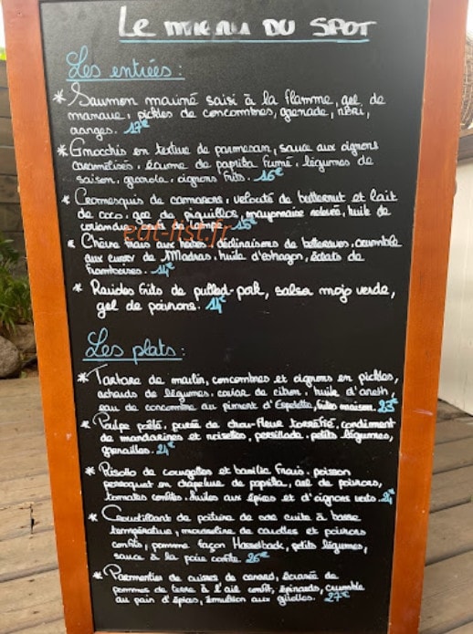 Le spot — carte page 1