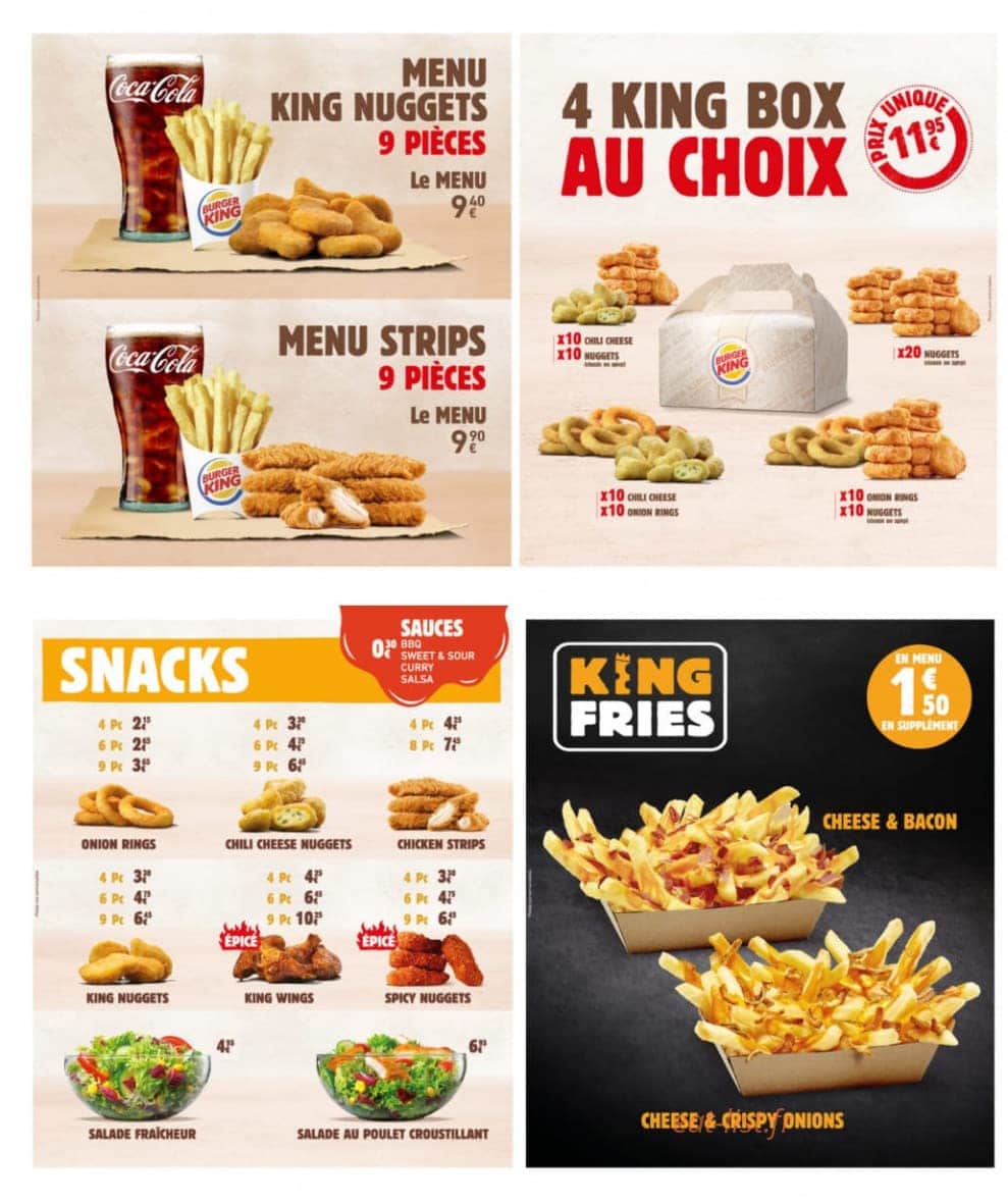 Burger King à Sainte Marie menu et photos