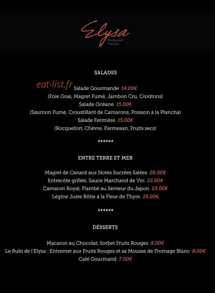 Elysa — carte page 1