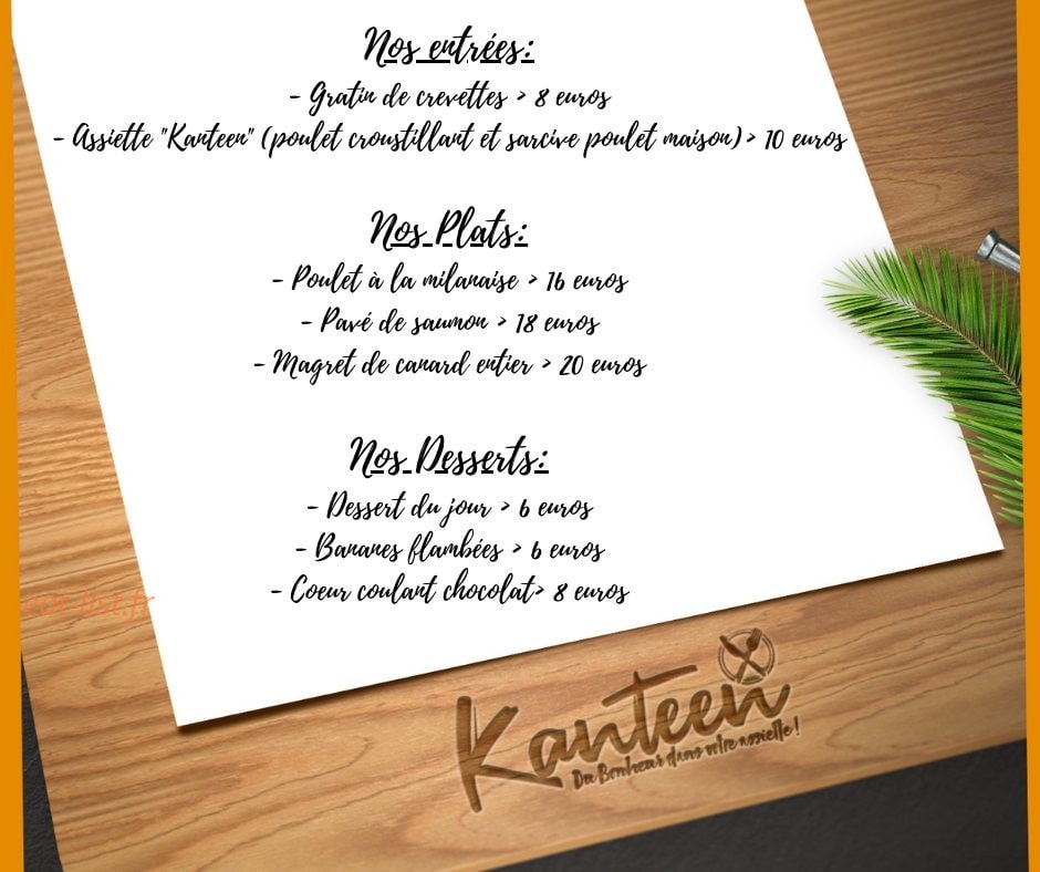 Kanteen — carte page 3