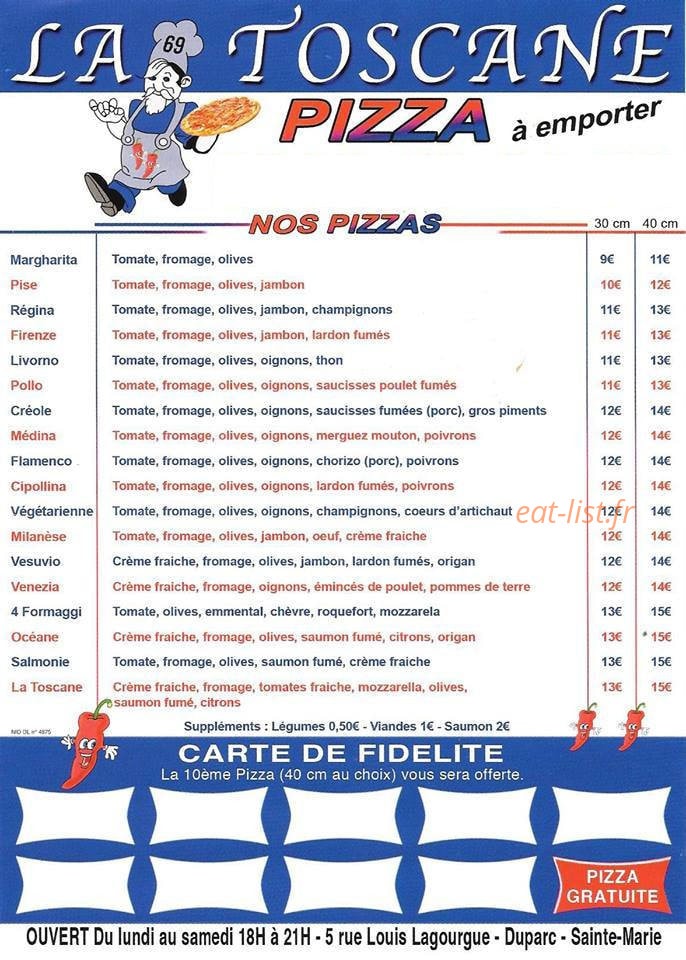 La Toscane — carte page 1