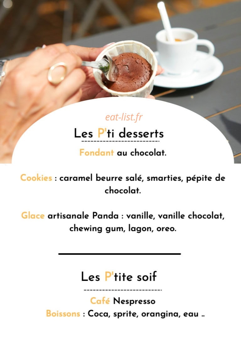 Les P'ti Pains — carte page 4