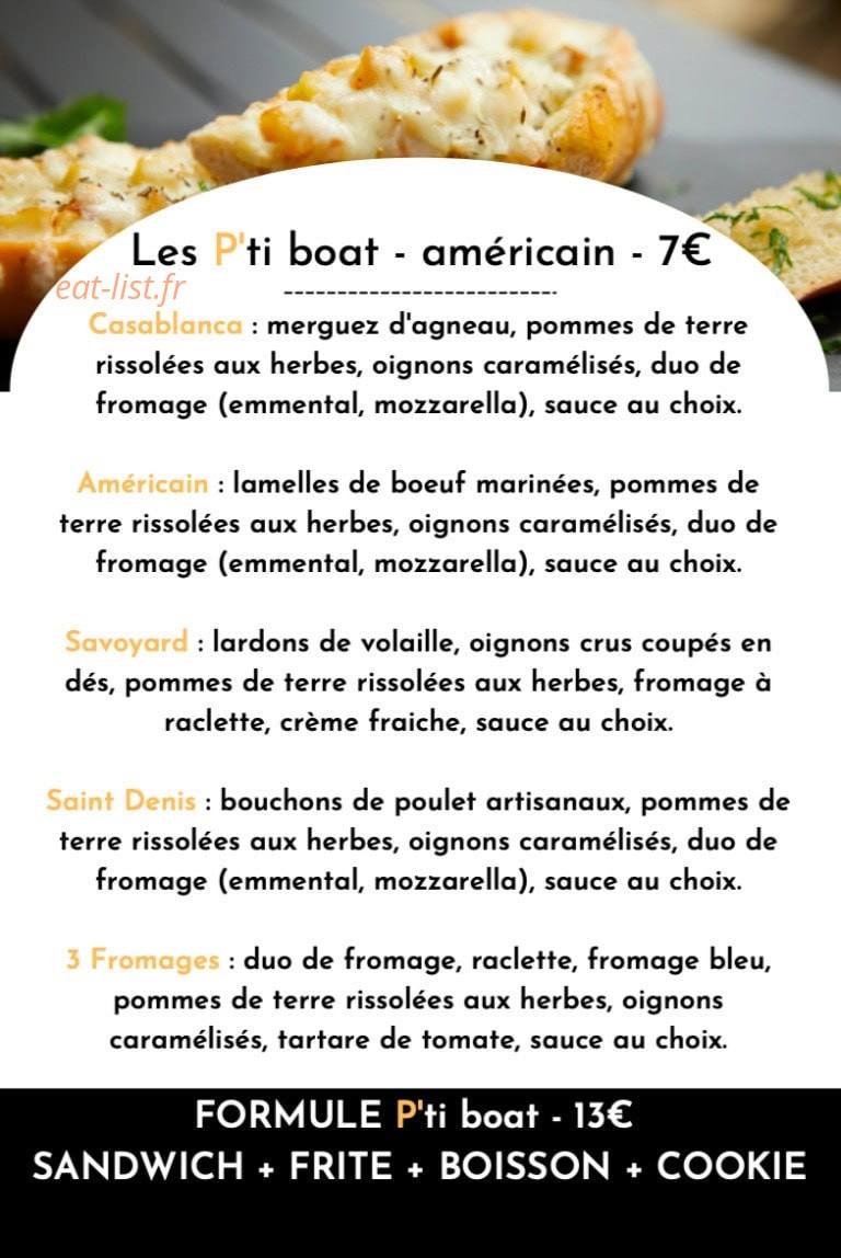 Les P'ti Pains — carte page 2