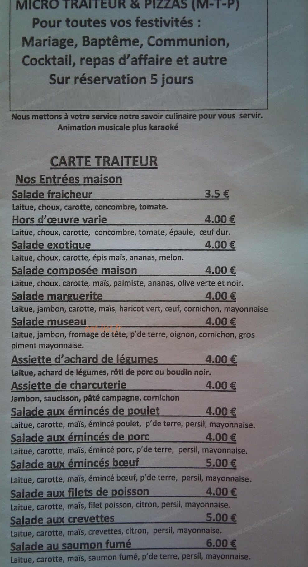 Micro traiteur pizza — carte page 6