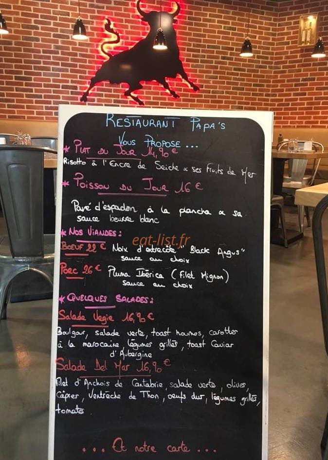 Papa's — carte page 1