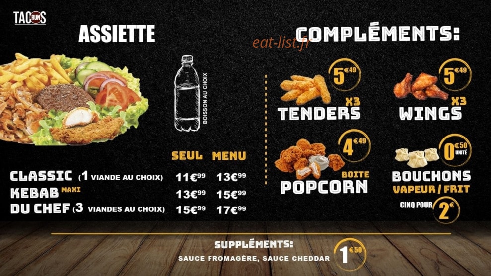 Run tacos — carte page 2