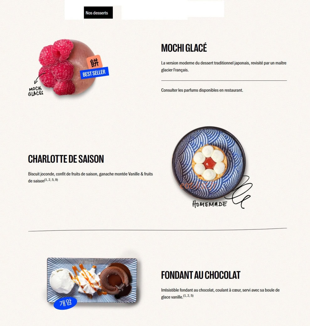 Shiso Burger — carte page 5