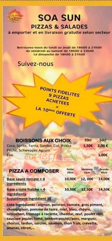 Soa Sun — carte page 1
