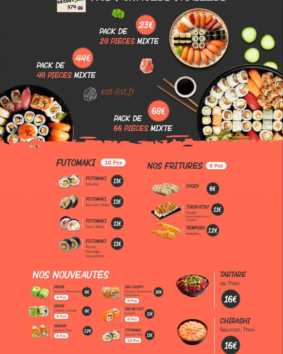 Degust ’Sushi 974 — carte page 2