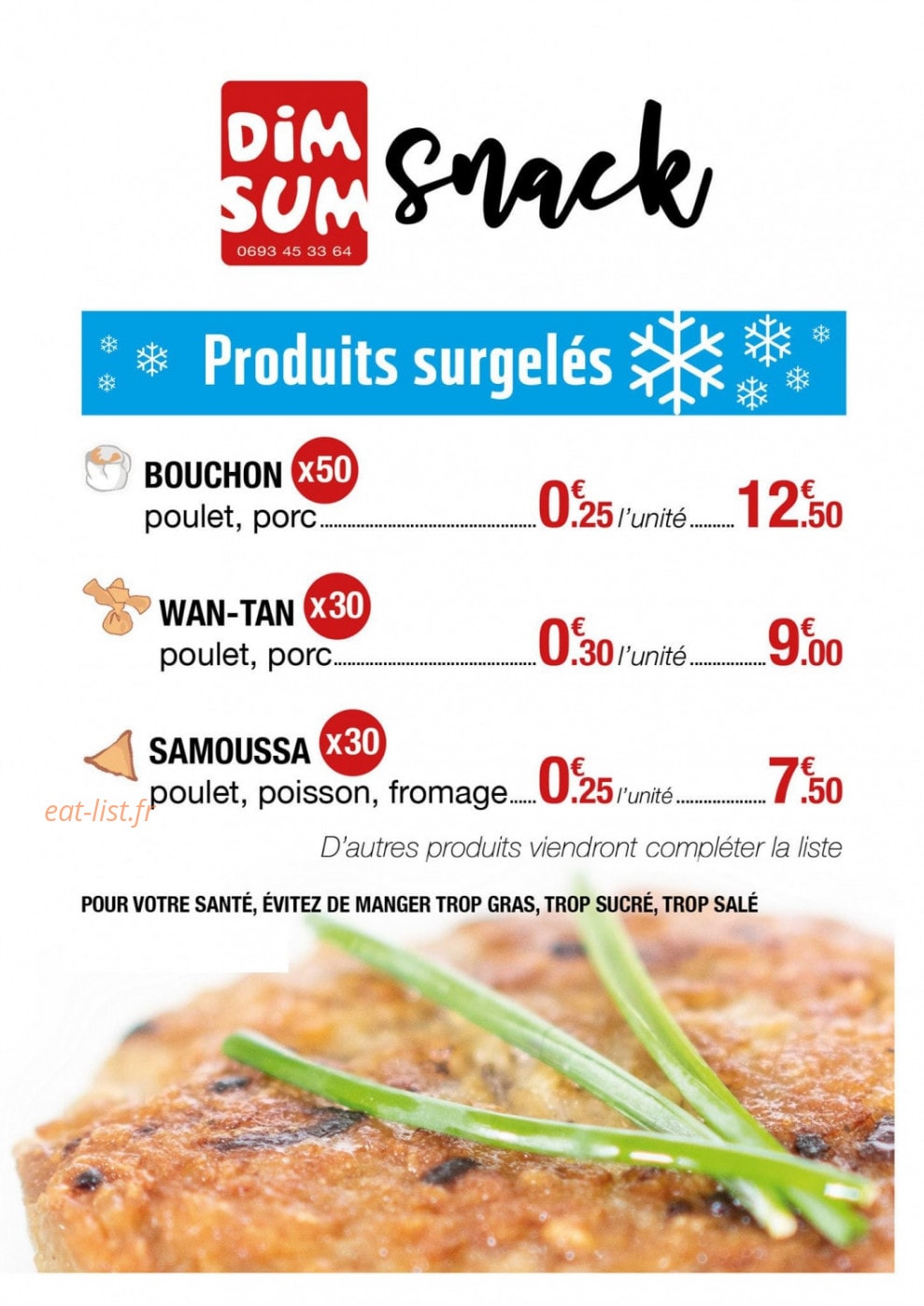 Dim Sum snack — carte page 4