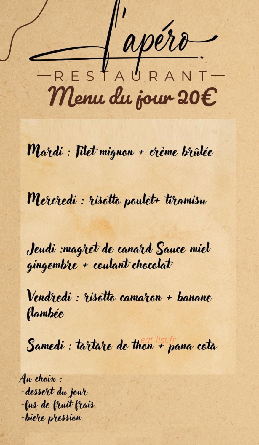 L'apéro — carte page 1