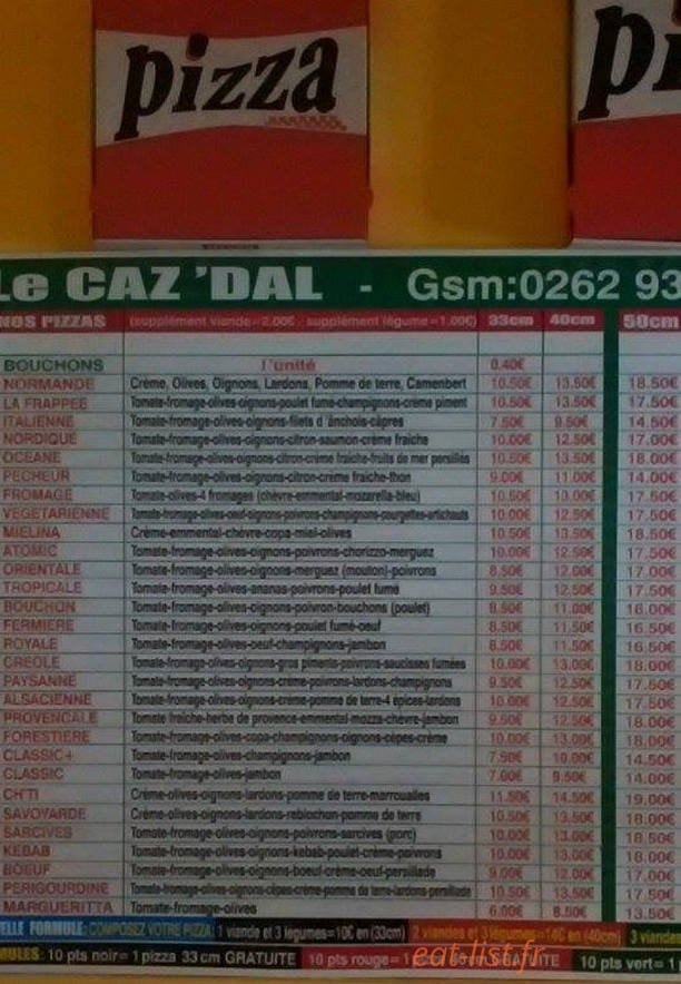 Le Caz'dal — carte page 1