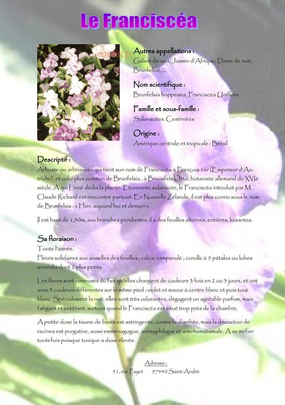 Le franciscea — carte page 9