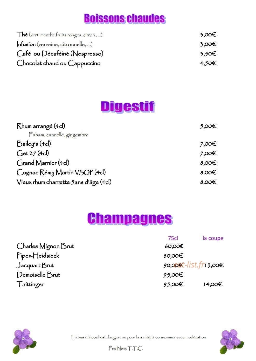 Le franciscea — carte page 6