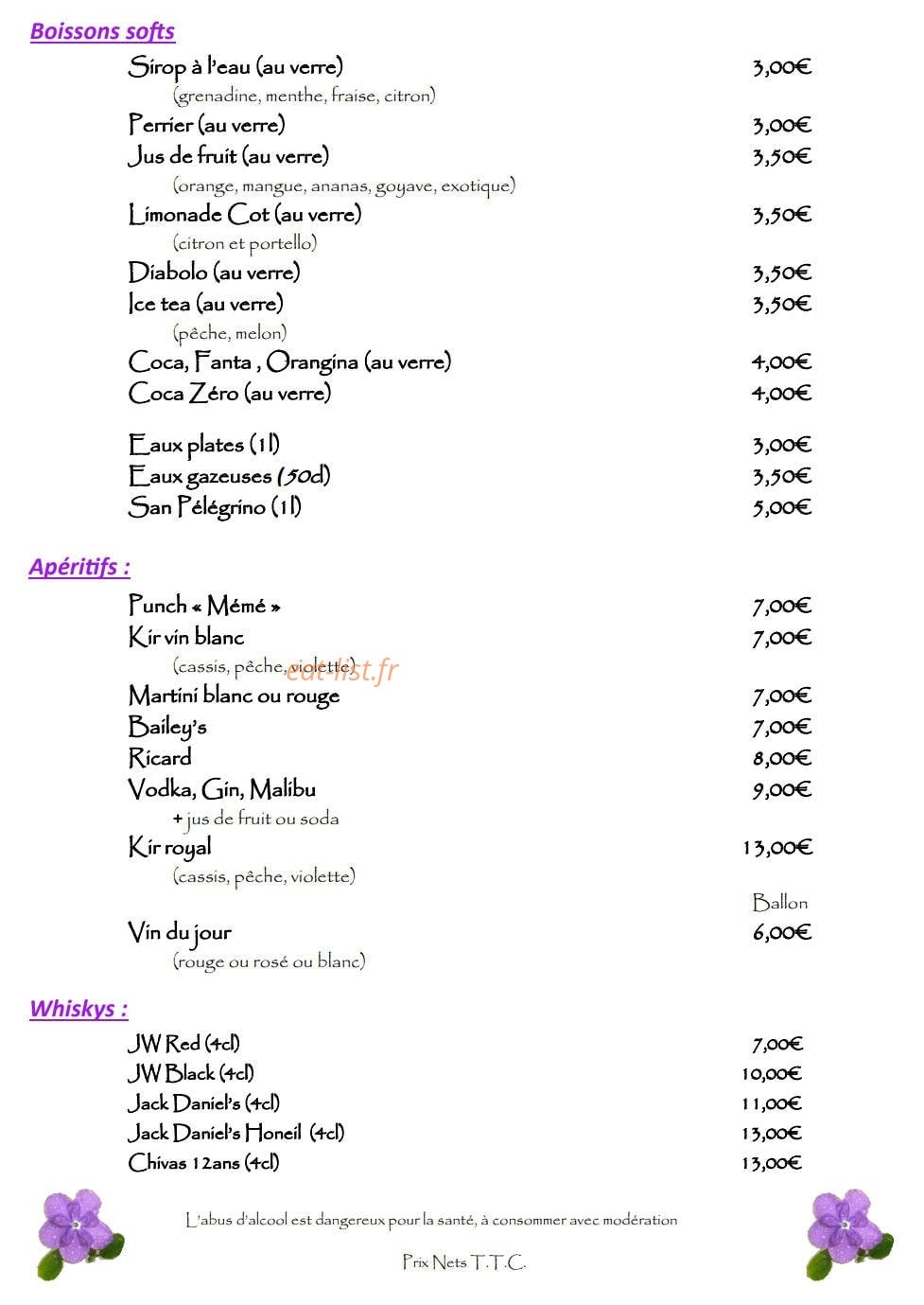 Le franciscea — carte page 7