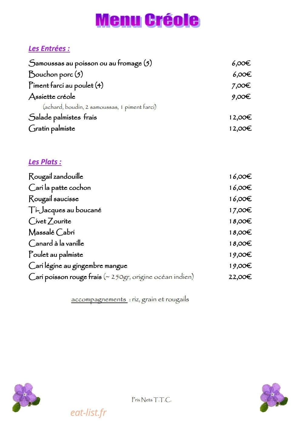 Le franciscea — carte page 1