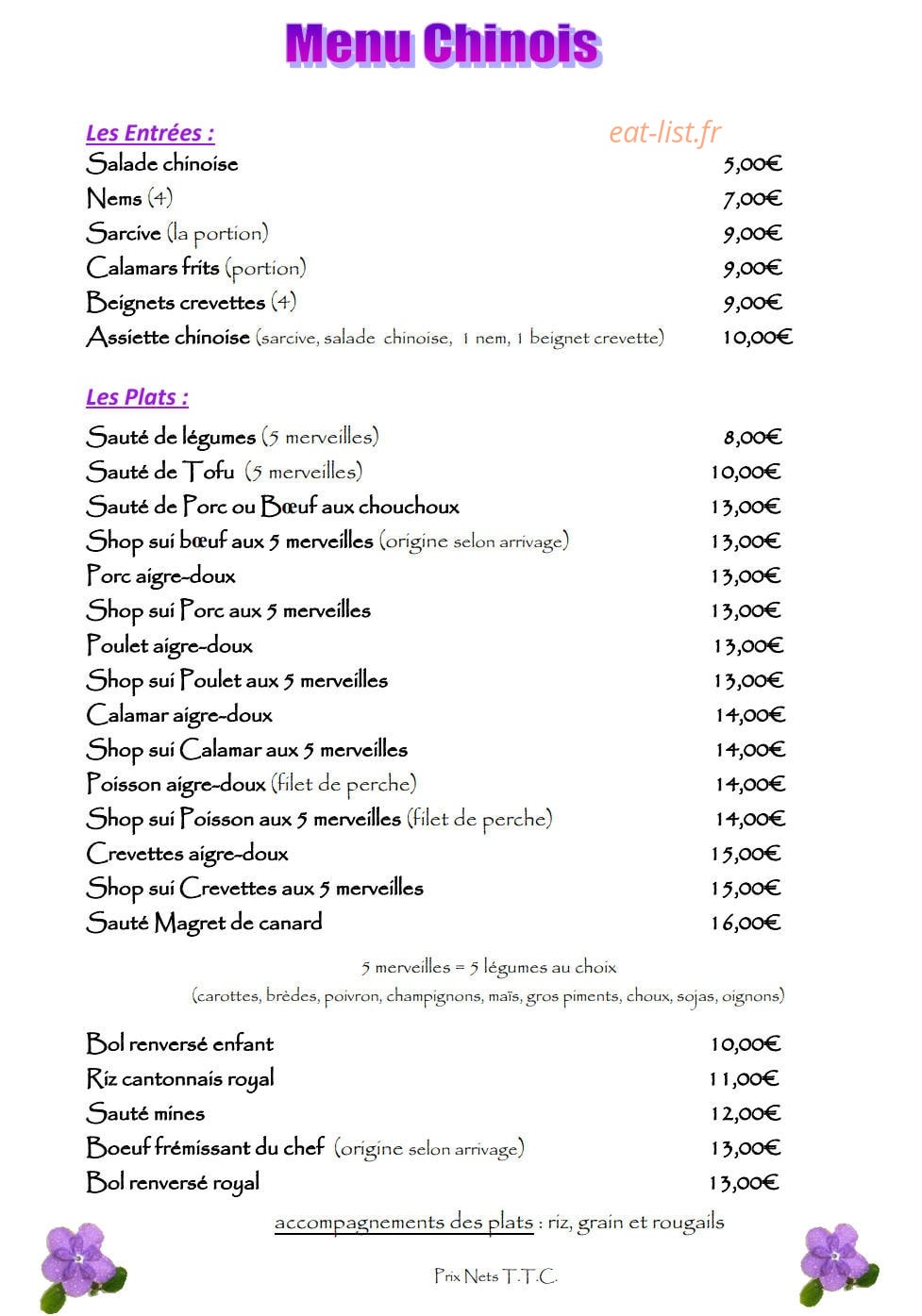 Le franciscea — carte page 2